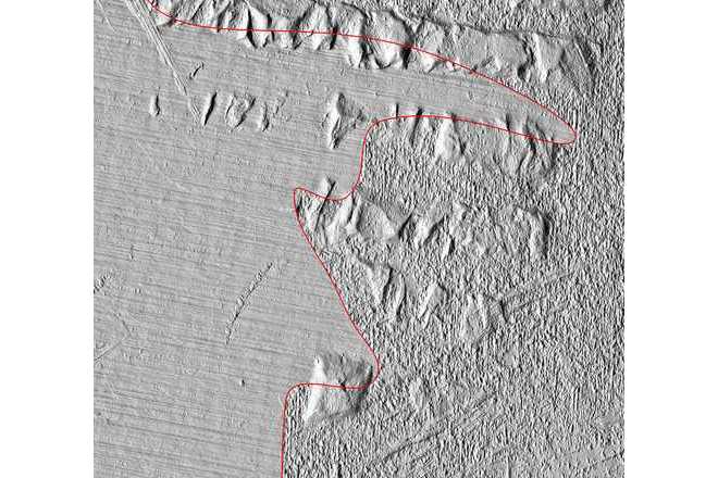 Polyline comparison of two impression marks. image
